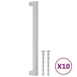 VidaXL Poignées 10 pcs 224 mm acier inoxydable couleur argent