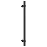 VidaXL Poignées 20 pcs 224 mm acier inoxydable noir