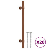 Vidaxl gère 20 st 160 mm en acier inoxydable de couleur bronze