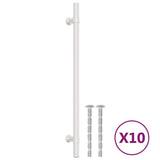 VidaXL Poignées 10 pcs 224 mm acier inoxydable couleur argent