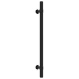 VidaXL Poignées 10 pcs 192 mm acier inoxydable noir