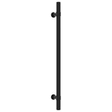 VidaXL Poignées 10 pcs 224 mm acier inoxydable noir