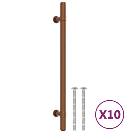 VidaXL Poignées 10 pcs 192 mm acier inoxydable couleur bronze