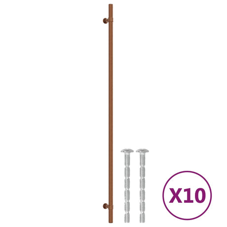 VidaXL Poignées 10 pcs 480 mm acier inoxydable couleur bronze