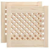 Vidaxx portes de placard à lattes 2 pcs 39,5x39,5 cm bois de pin massif