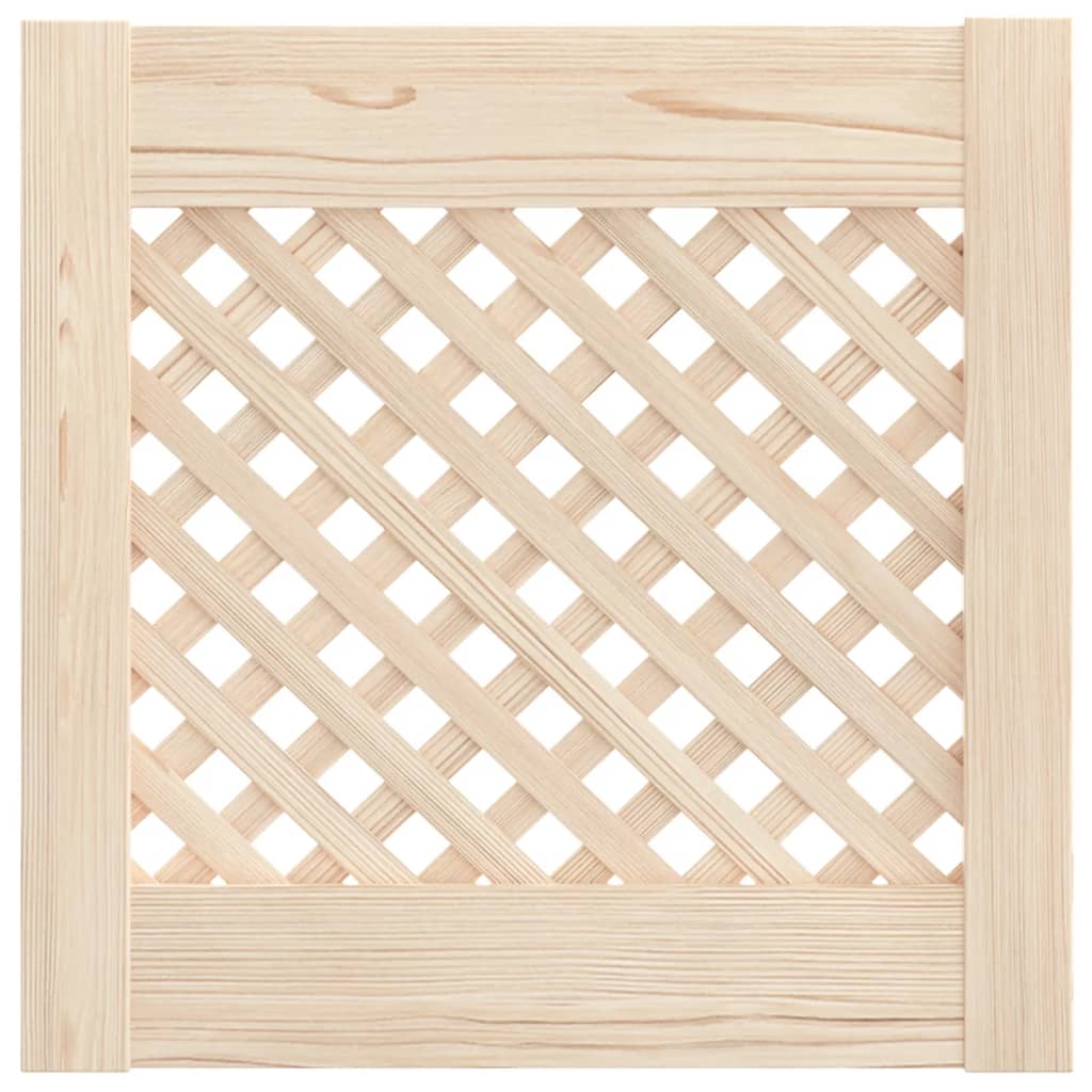 Vidaxx portes de placard à lattes 2 pcs 39,5x39,5 cm bois de pin massif