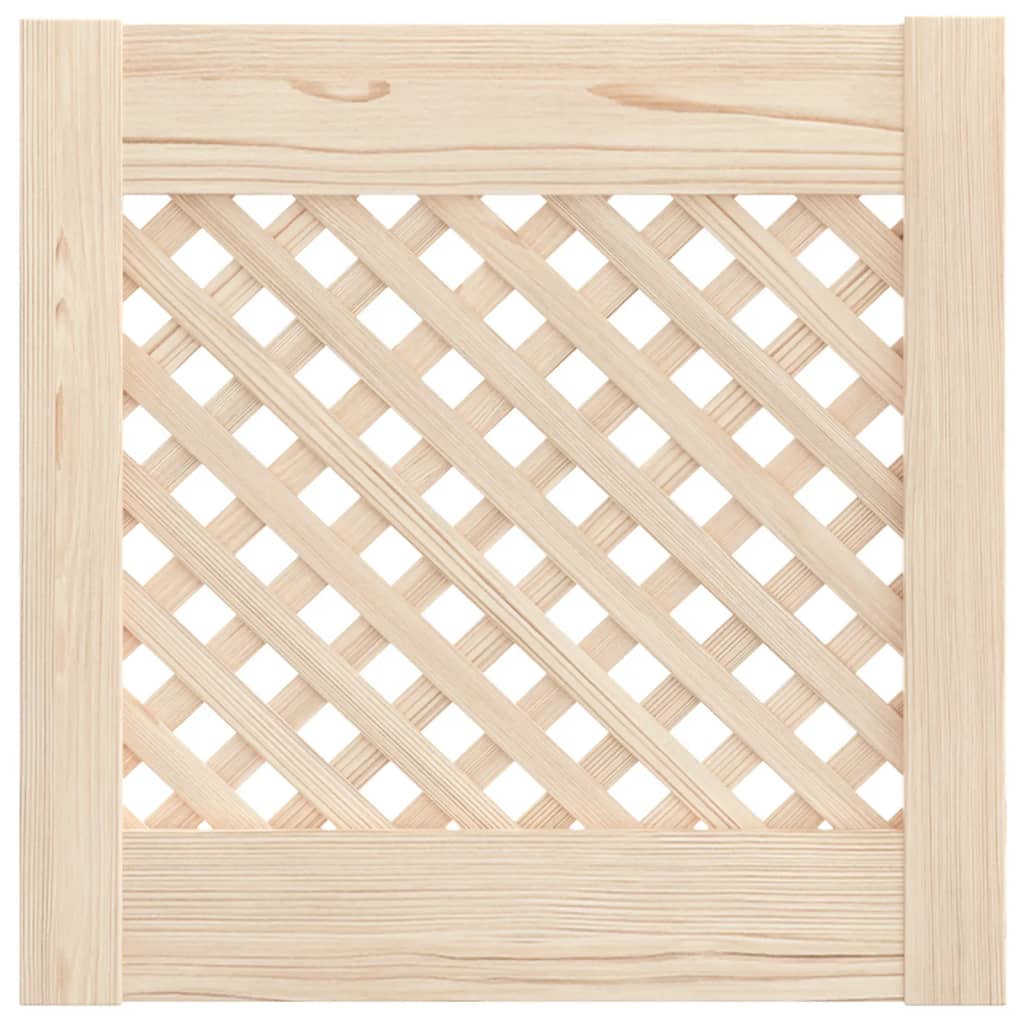 Portes d'armoires Vidaxl avec une glisser 2 pcs 39.5x39.5 cm Pine solide