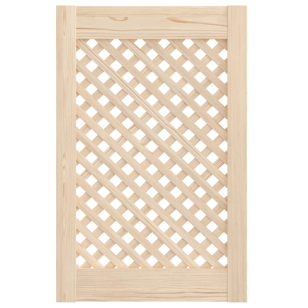 Puertas del gabinete Vidaxl con Slat 2 PCS 39.5x61.5 cm de pino sólido