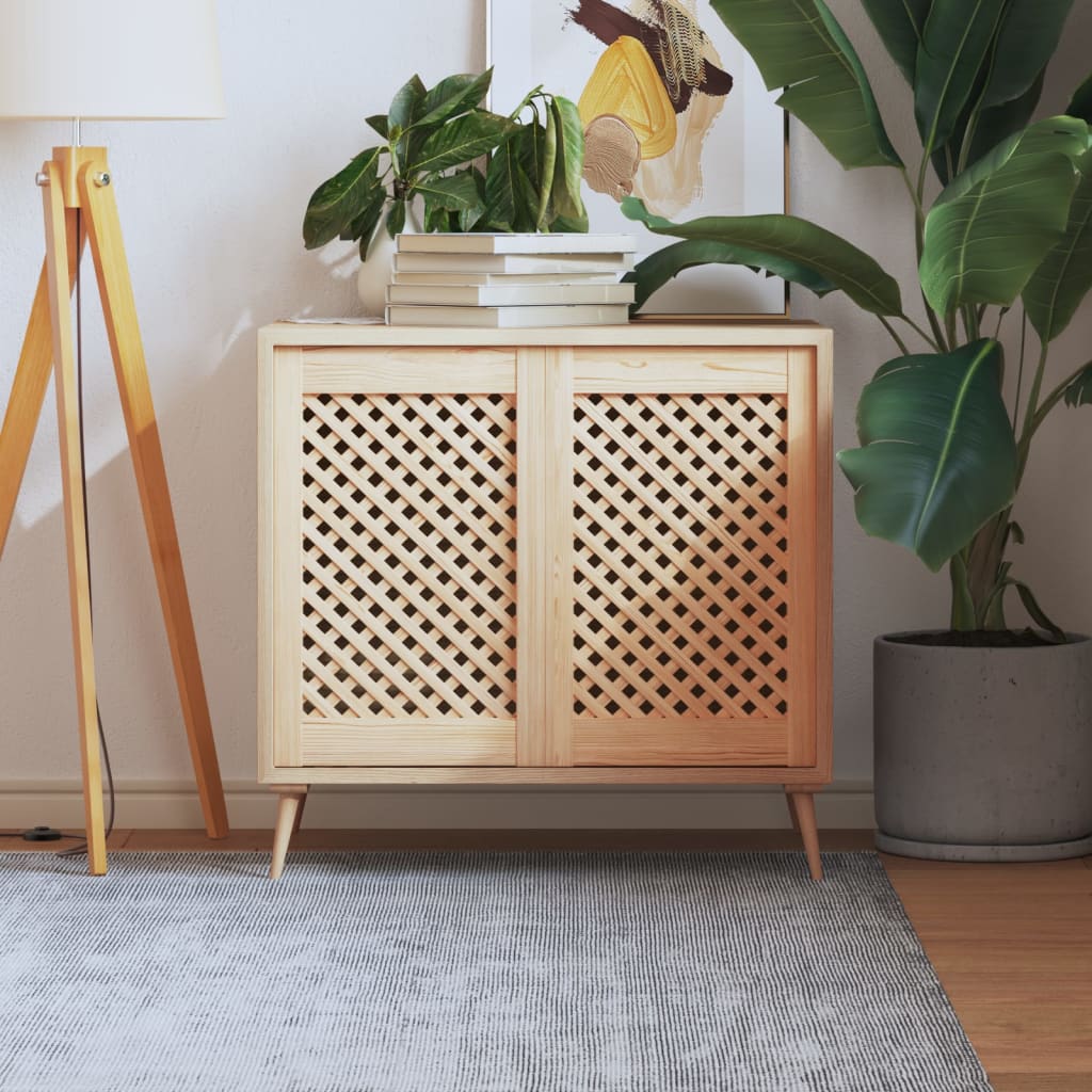 Vidaxx portes de placard à lattes 2 pcs 39,5x61,5 cm bois de pin massif