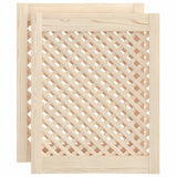 Vidaxx portes de placard à lattes 2 pcs 49,5x61,5 cm bois de pin massif