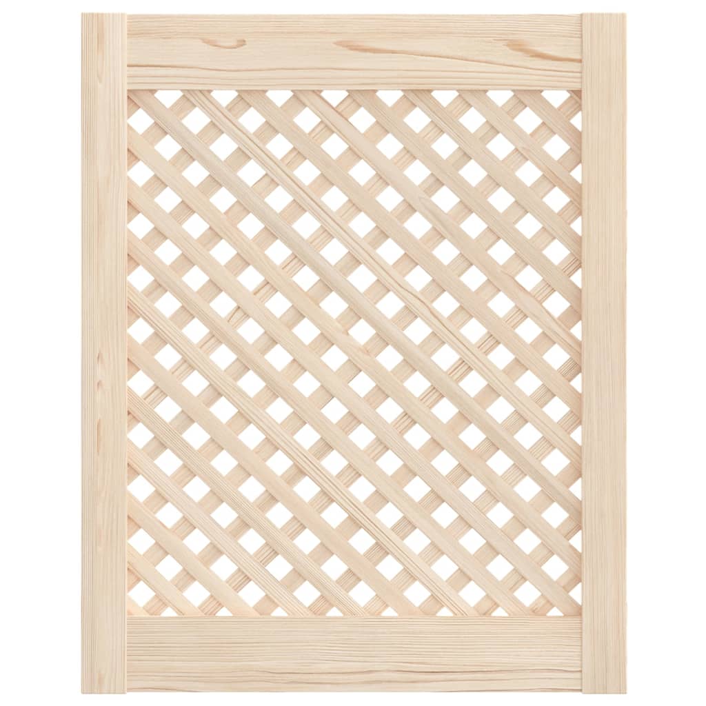 Vidaxx portes de placard à lattes 2 pcs 49,5x61,5 cm bois de pin massif