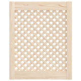 Porte del mobile Vidaxl con latwerk 2 pezzi 49.5x61,5 cm pino solido