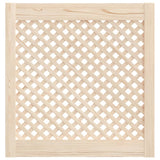 Puertas del gabinete Vidaxl con Slat 2 PCS 59.5x61.5 cm de pino sólido