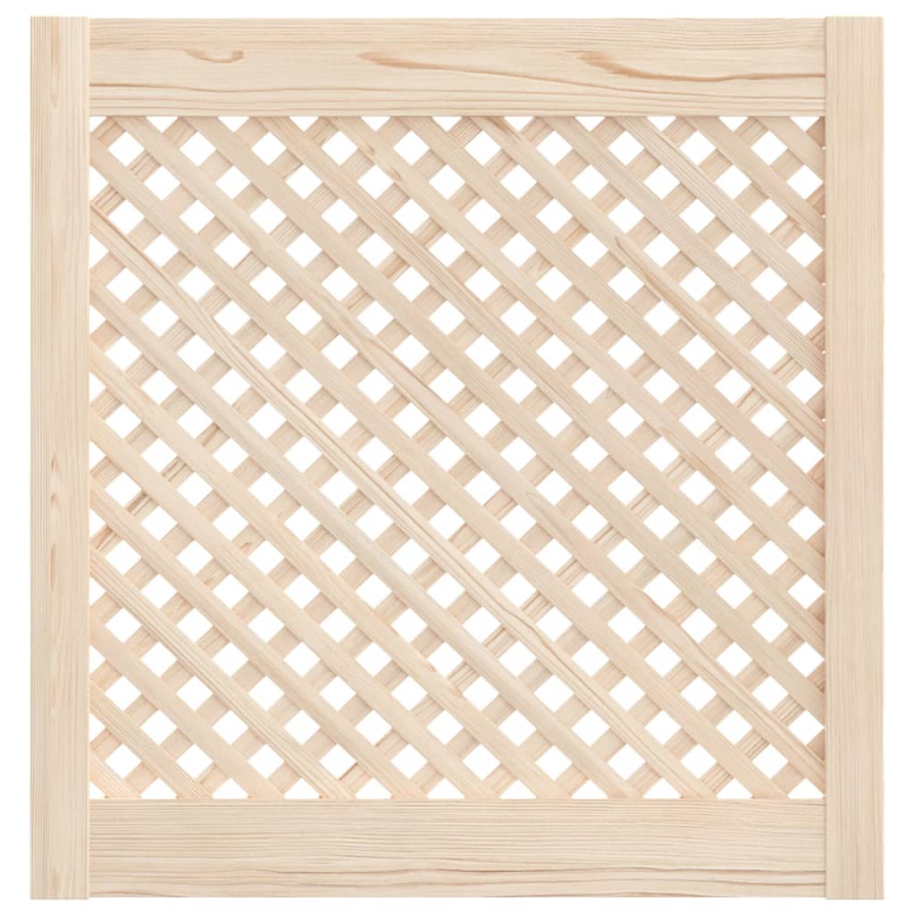 Vidaxx portes de placard à lattes 2 pcs 59,5x61,5 cm bois de pin massif