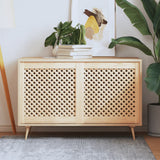Vidaxx portes de placard à lattes 2 pcs 59,5x61,5 cm bois de pin massif