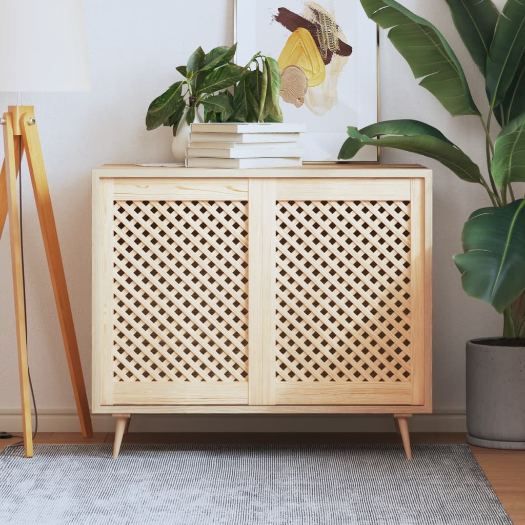 Vidaxx portes de placard à lattes 2 pcs 49,5x69 cm bois de pin massif