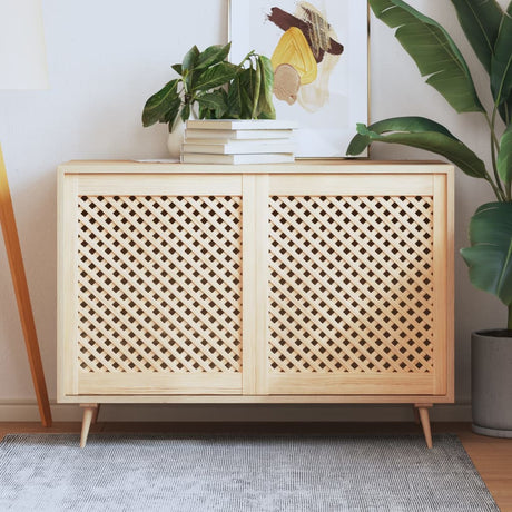 Vidaxx portes de placard à lattes 2 pcs 59,5x69 cm bois de pin massif
