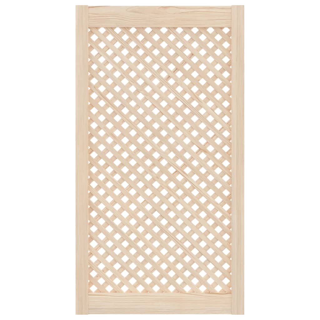 Puertas del gabinete Vidaxl con slat 2 pcs 49.5x99 cm de pino sólido