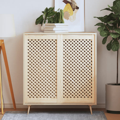 Vidaxx portes de placard à lattes 2 pcs 49,5x99 cm bois de pin massif