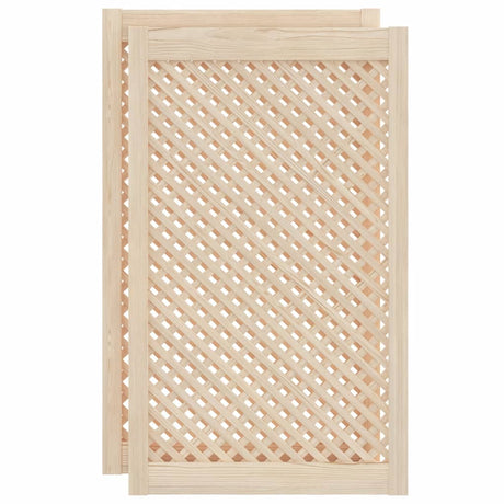 Vidaxx portes de placard à lattes 2 pcs 59,5x99 cm bois de pin massif