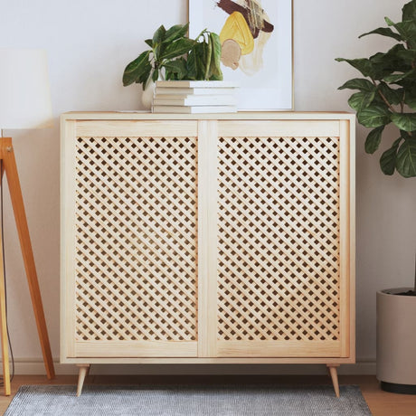 Vidaxx portes de placard à lattes 2 pcs 59,5x99 cm bois de pin massif