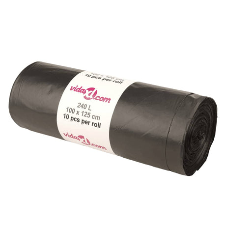 VidaXL sacs poubelles 150 pcs 240 l noir