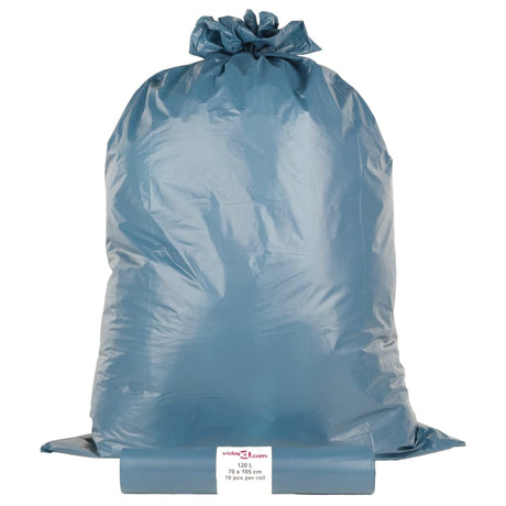 VidaXL sacs poubelles 100 pièces 120 l bleu