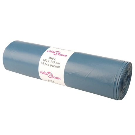 VidaXL sacs poubelles 100 pcs 240 l bleu