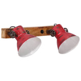 Vidaxxl applique 25 w e27 45x25 cm rouge patiné