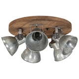 Vidaxx plafonnier 25 w e27 50x50x25 cm argent vintage