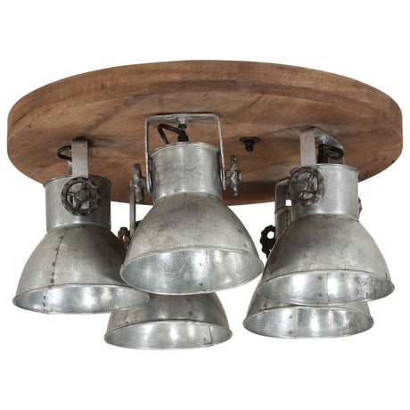 Vidaxx plafonnier 25 w e27 50x50x25 cm argent vintage