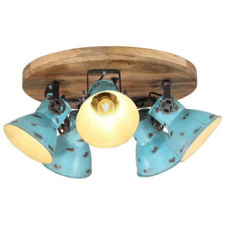 Vidaxx plafonnier 25 w e27 50x50x25 cm bleu patiné