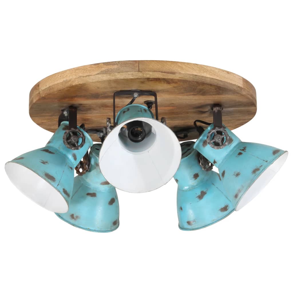 Vidaxx plafonnier 25 w e27 50x50x25 cm bleu patiné