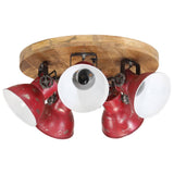 Vidaxx plafonnier 25 w e27 50x50x25 cm rouge patiné