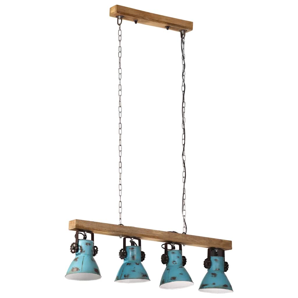 Vidaxx plafonnier 25 w e27 90x24x111 cm bleu patiné