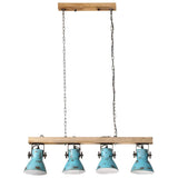 Vidaxx plafonnier 25 w e27 90x24x111 cm bleu patiné