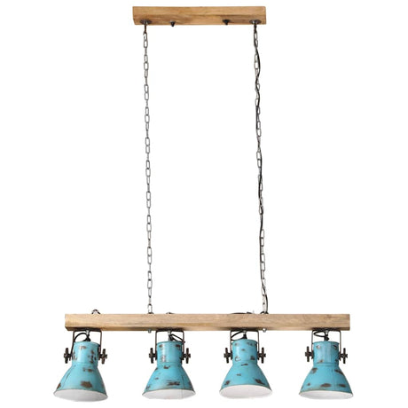 Vidaxx plafonnier 25 w e27 90x24x111 cm bleu patiné