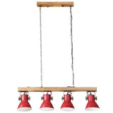 Vidaxx plafonnier 25 w e27 90x24x111 cm rouge patiné