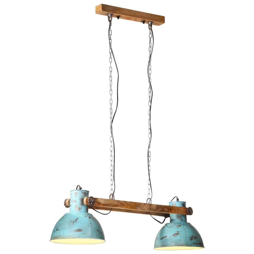 VidaXL Hanglamp 25 W E27 85x28x109 cm verweerd blauw