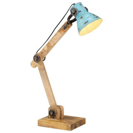 Vidaxx lampe de bureau 25 w e27 23x18x96 cm bleu patiné