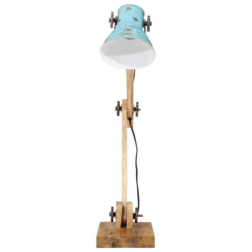 Vidaxx lampe de bureau 25 w e27 23x18x96 cm bleu patiné