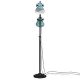 Vidaxl vloerlamp 25 w e27 25x25x90 140 cm verweerd blauw