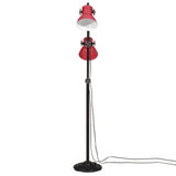 Vidaxxl lampadaire 25 w e27 25x25x90 140 cm rouge patiné