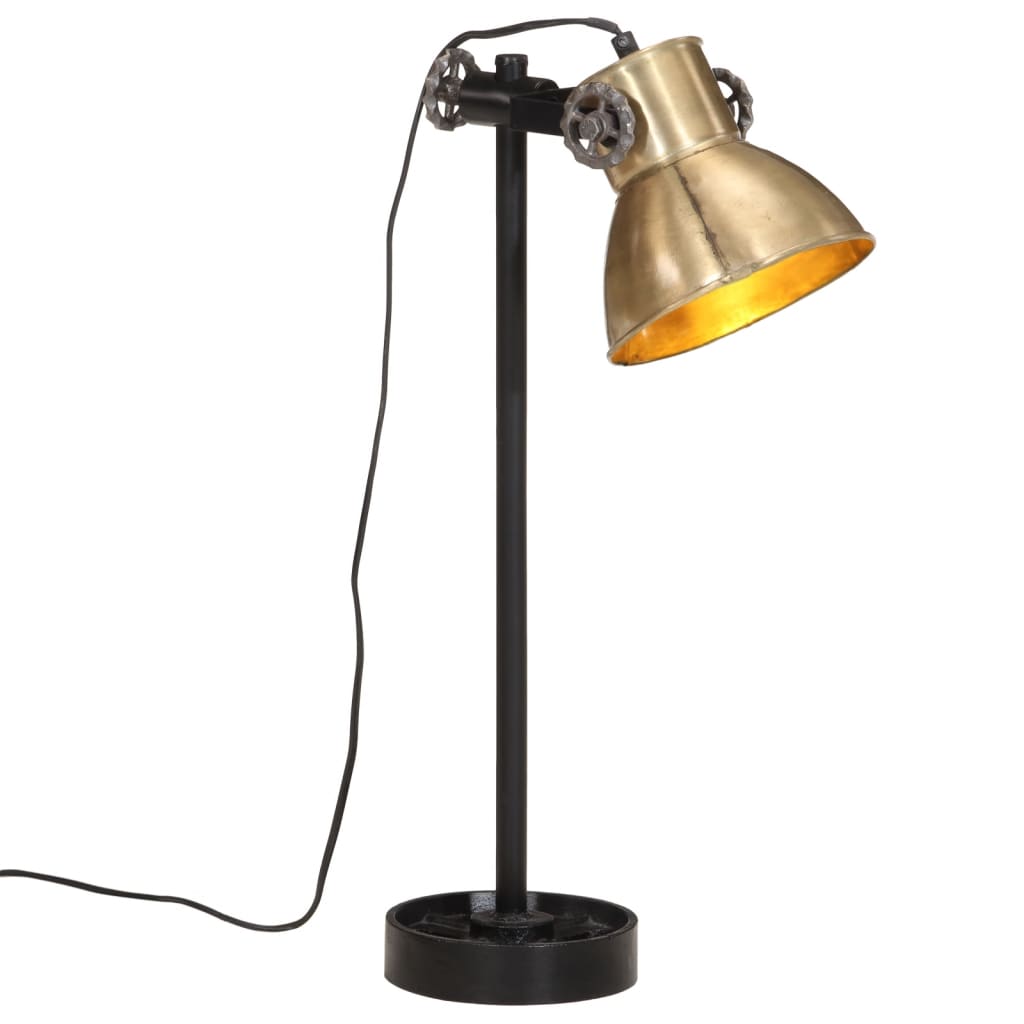 Lampada da scrivania Vidaxl 25 W E27 15x15x55 cm Brass antico