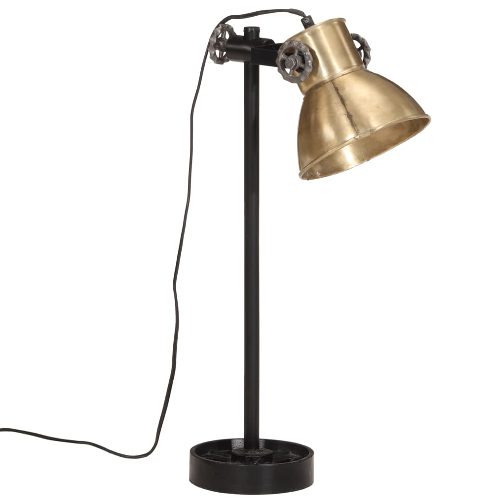 Vidaxl Desk Lamp 25 W E27 15x15x55 cm Antik mässing