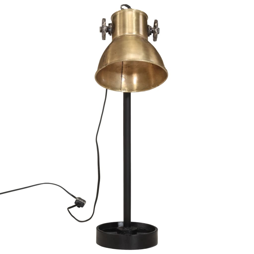 Vidaxx lampe de bureau 25 w e27 15x15x55 cm laiton antique