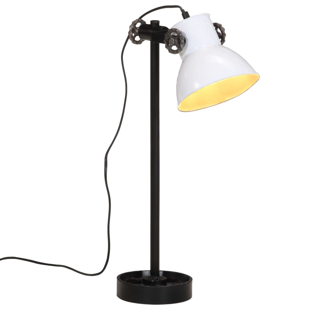 Lampe de bureau Vidaxl 25 W E27 15x15x55 cm blanc