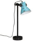 Vidaxx lampe de bureau 25 w e27 15x15x55 cm bleu patiné