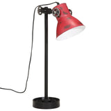 Vidaxl Desk Lamp 25 W E27 15x15x55 cm väderbitna röd