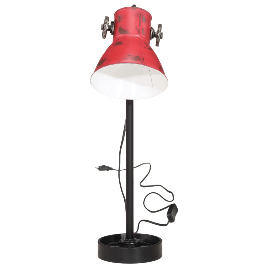 Vidaxx lampe de bureau 25 w e27 15x15x55 cm rouge patiné